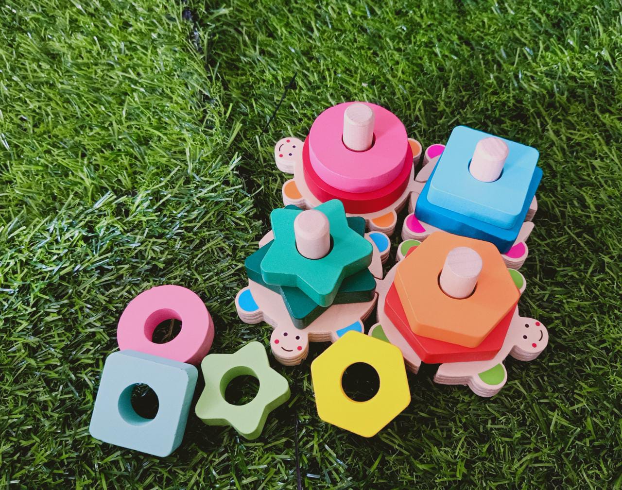 Wooden Colorful Wisdom Shape Educational Toys - SHTM1028