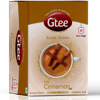 GTEE Green Tea Bags, Cinnamon , 25 Tea Bags-SHN1002