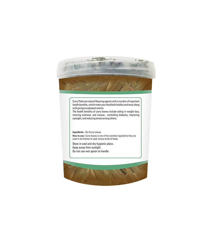 Zindagi Curry Patta (Murraya koenigii) Natural Dry Leaves For Cooking – Sun Dried And Stemless (100 Gram) - SHTZ1034
