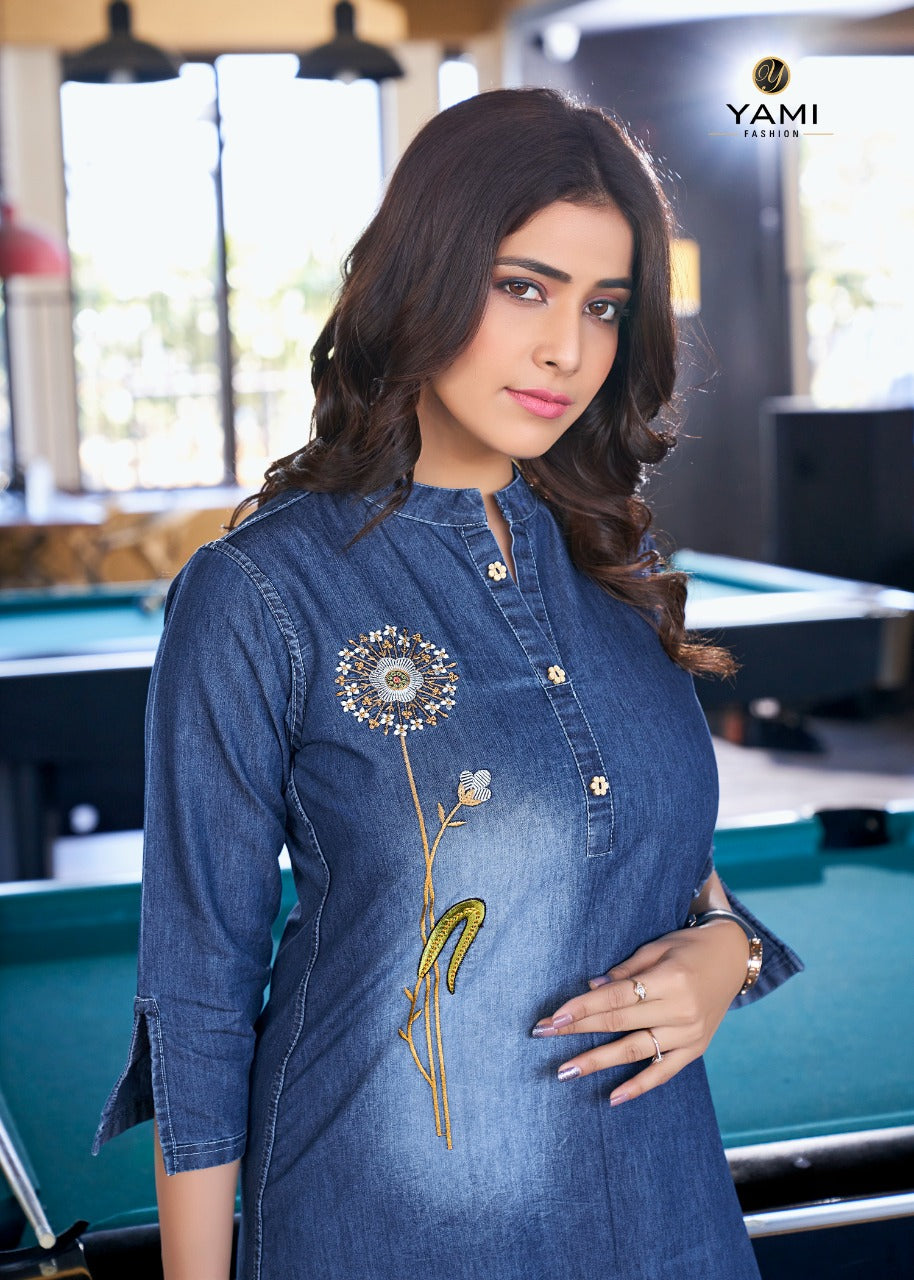 Stylish Denim Tunics-SHTU1071