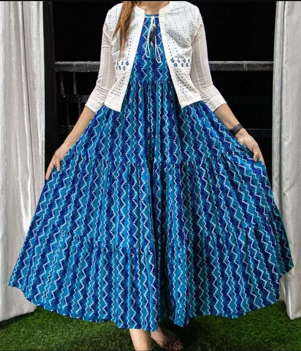 Beautiful Gown With Detachable Jacket for Women-SHKS1104