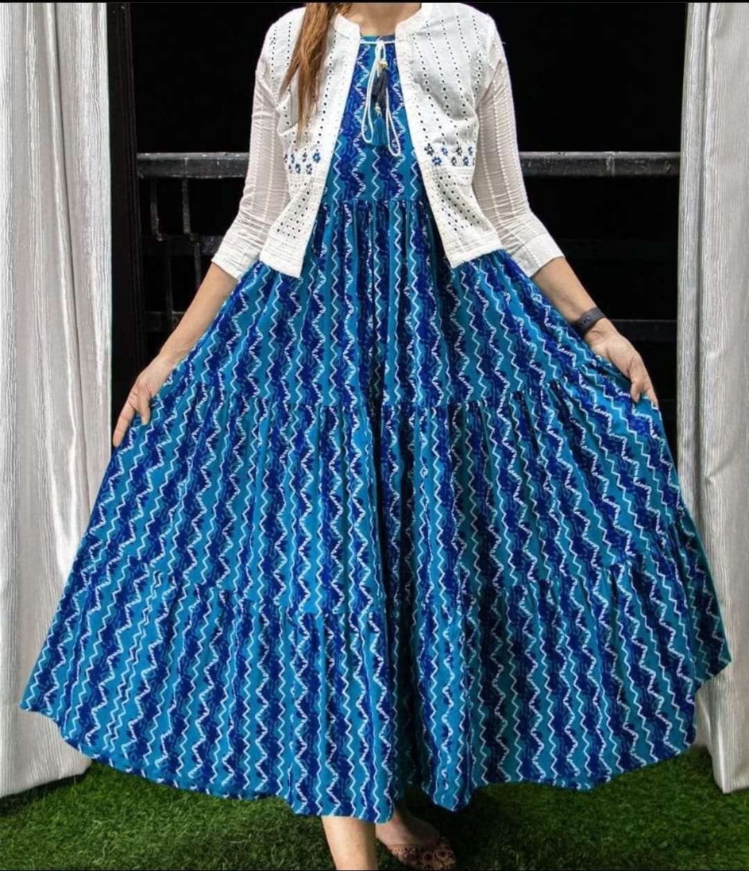 Beautiful Gown With Detachable Jacket for Women-SHKS1104