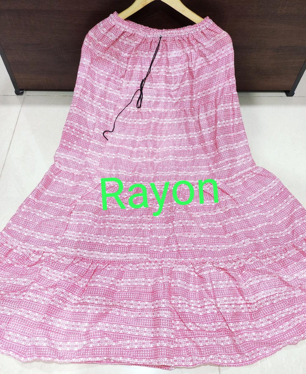 Women's Rayon/Cotton Printed Ethnic Skirt-SHBW1088