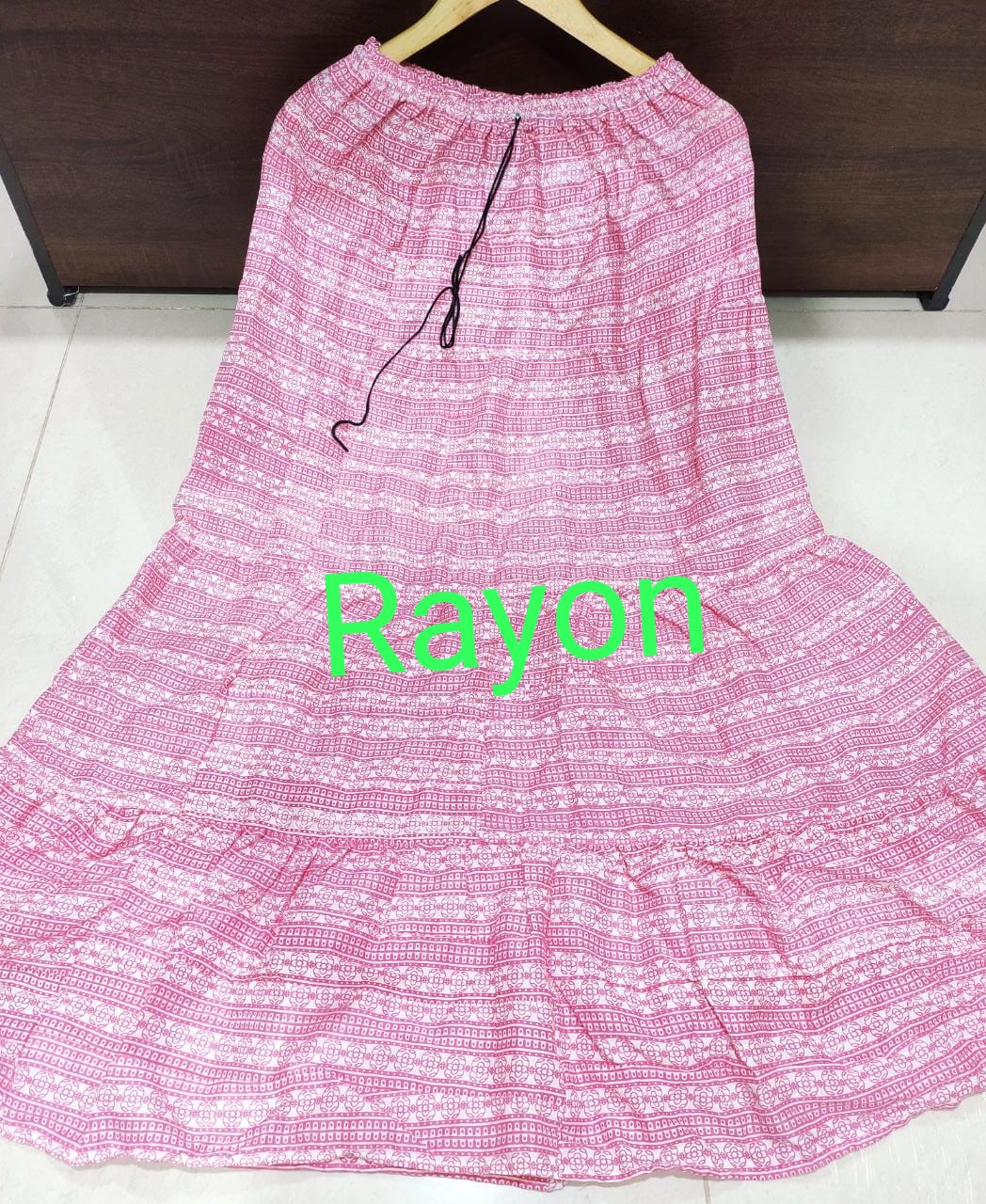 Women's Rayon/Cotton Printed Ethnic Skirt-SHBW1088