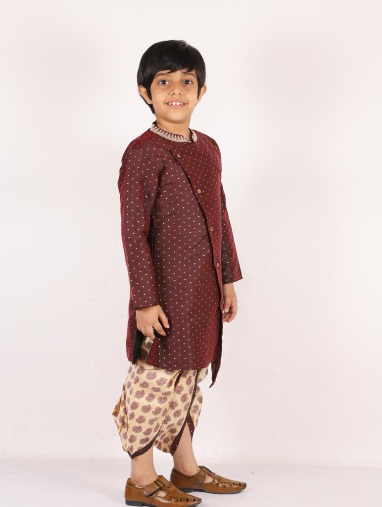 Sherwani Set For Boys-SHBOY1058
