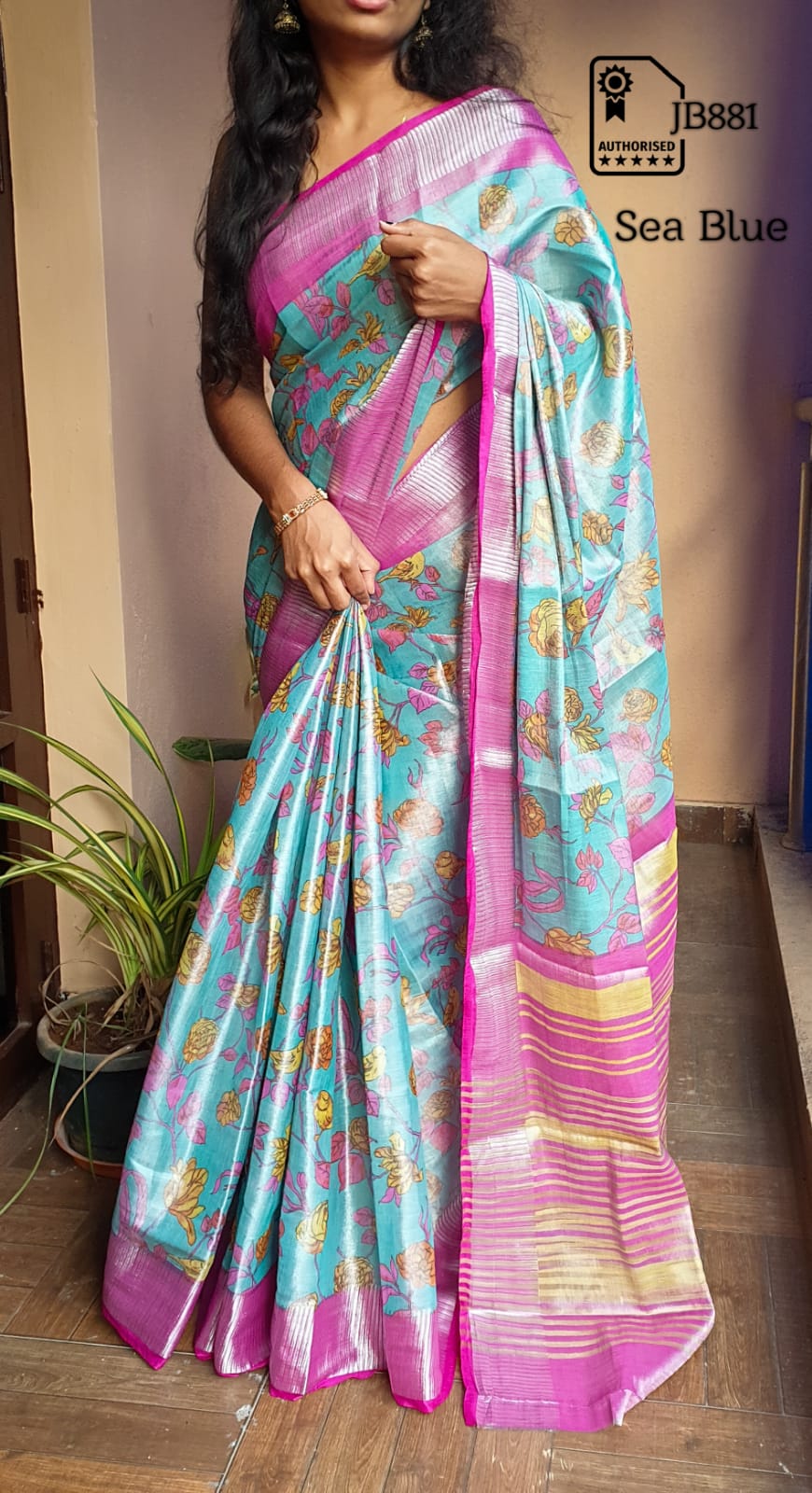 Soft Linen Tissue Saree Collections - SH0615