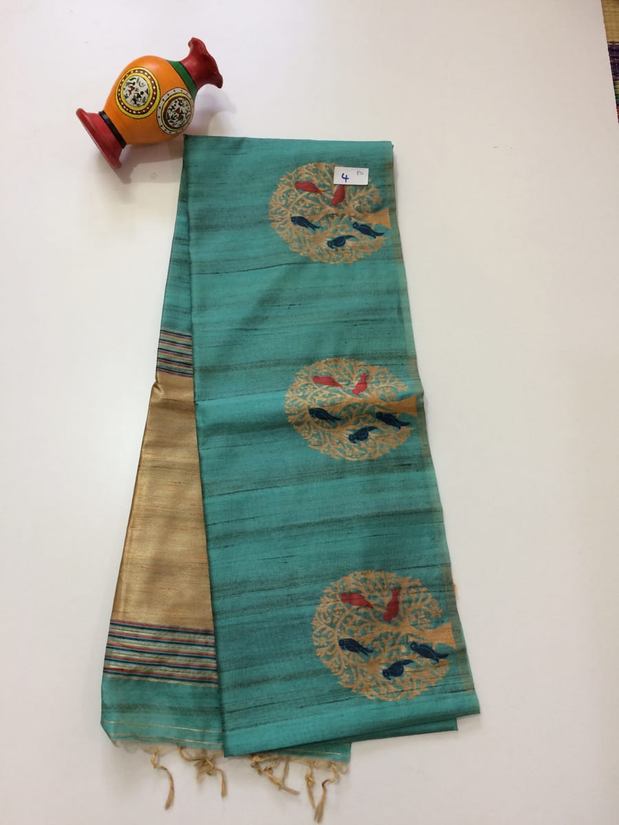 Fancy Jute Silk Sarees - SH0611