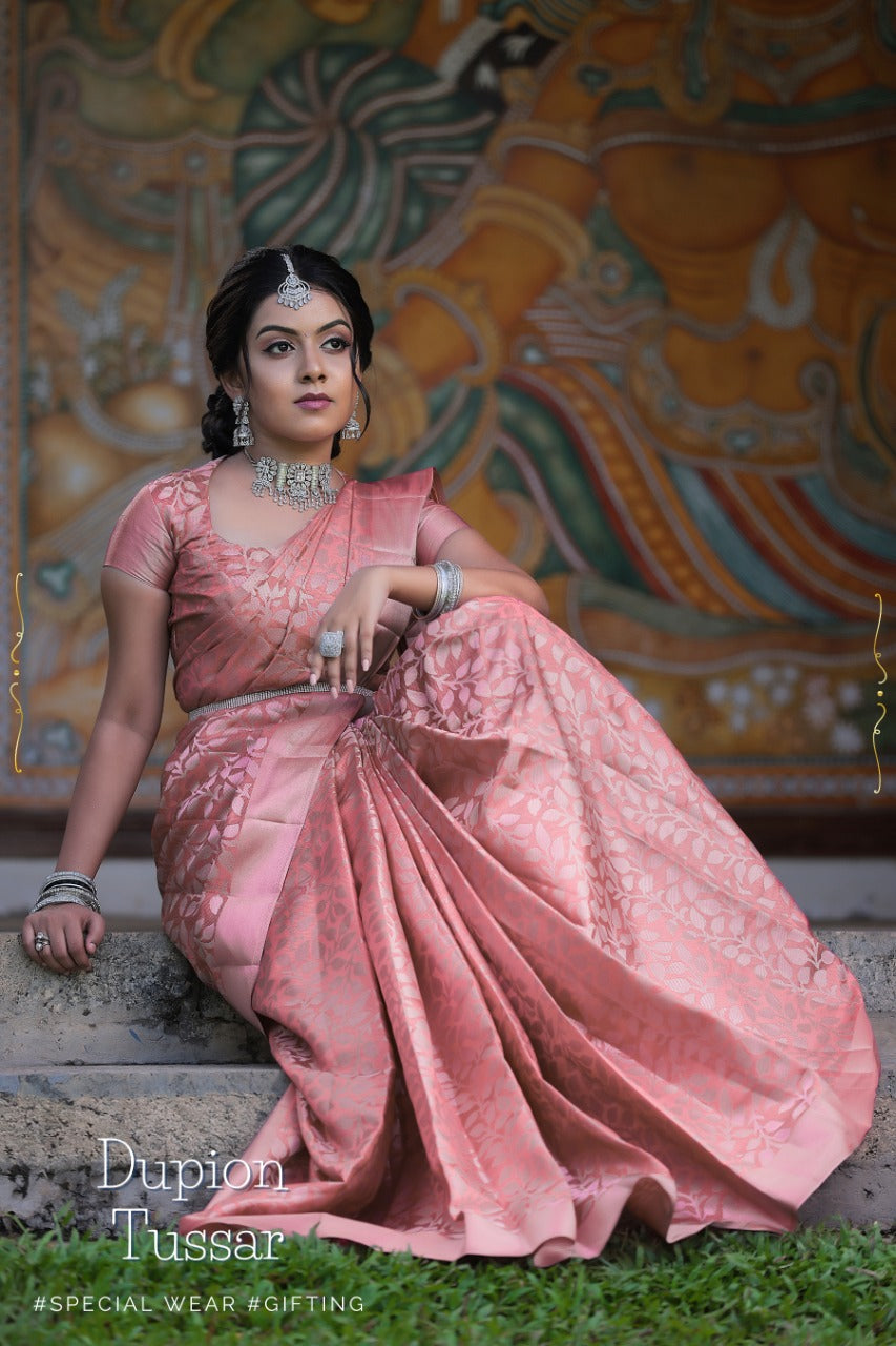 Dupion Silk Saree Collections - SH0613