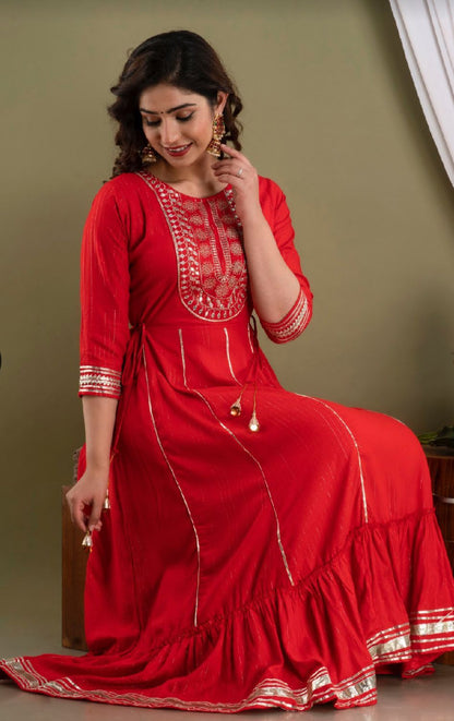 Beautiful Rayon Gowns for Women-SHK1129