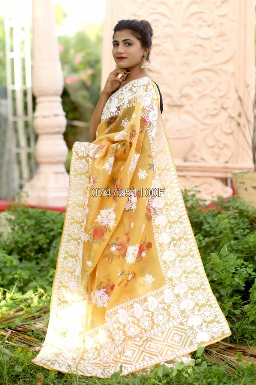 Beautiful Organza Saree Collections -SH0637
