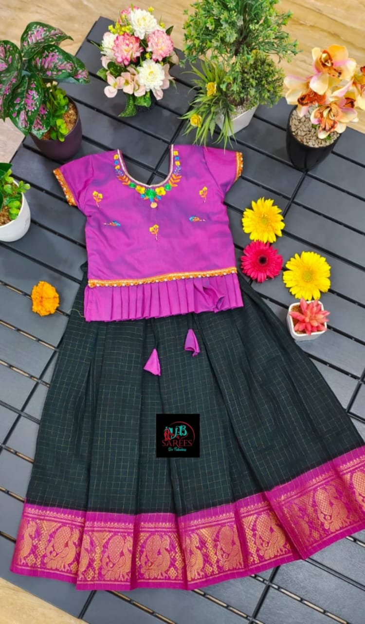 Ethnic Girls Pavadai Set-SHG1053