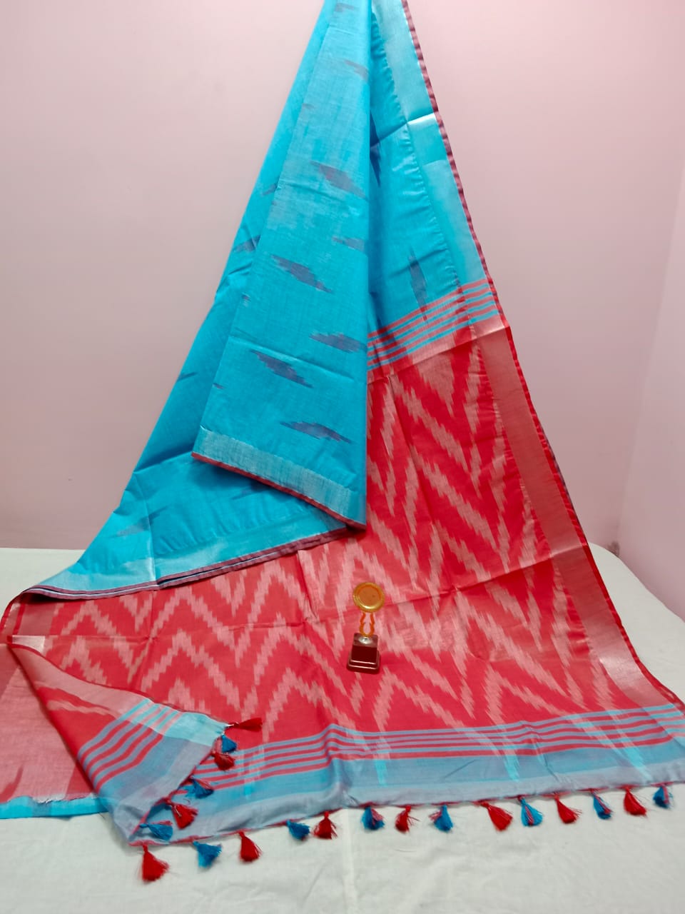 Cotton Ikkat Saree Collections-SH0619