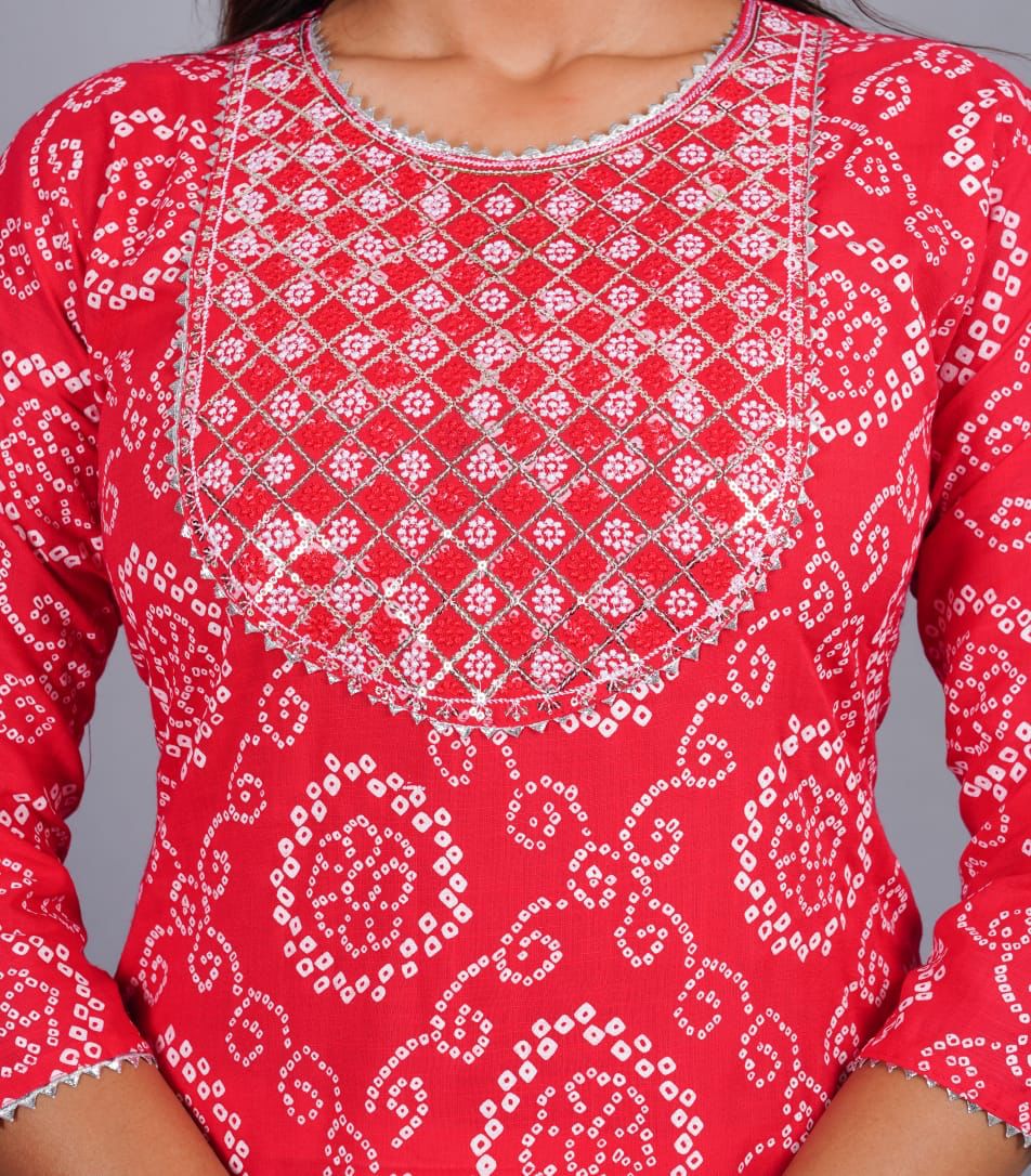 Ethnic Handwork Kurta Sets for Women-SHKS1140
