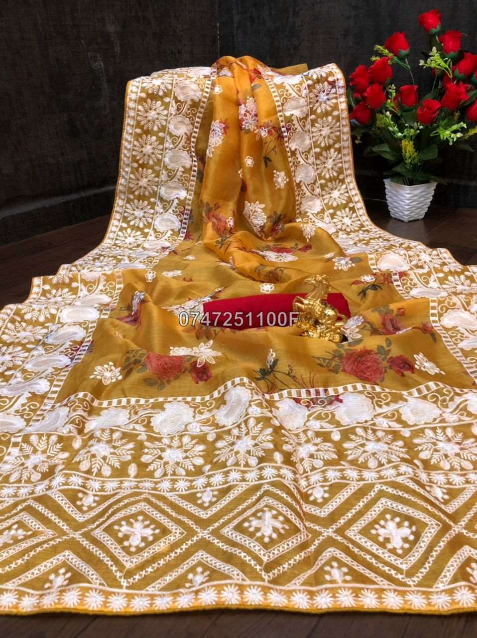 Beautiful Organza Saree Collections -SH0637
