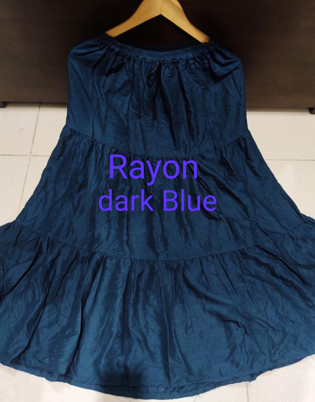 Women's Rayon/Cotton Plain Ethnic Skirt-SHBW1089
