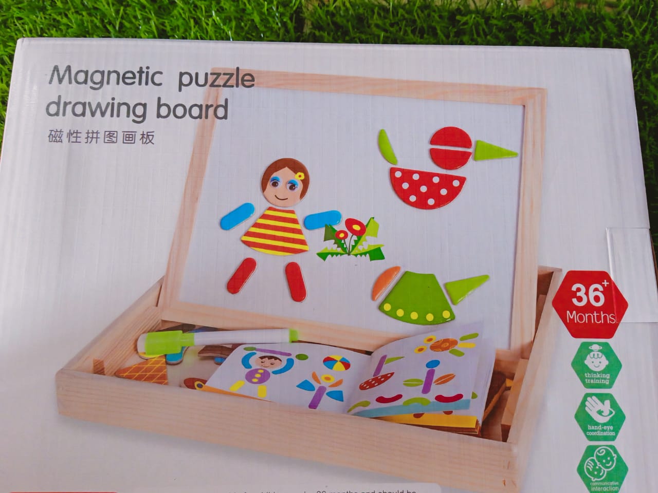 Magnetic Puzzle Drawing Board for Kids-SHTM1084