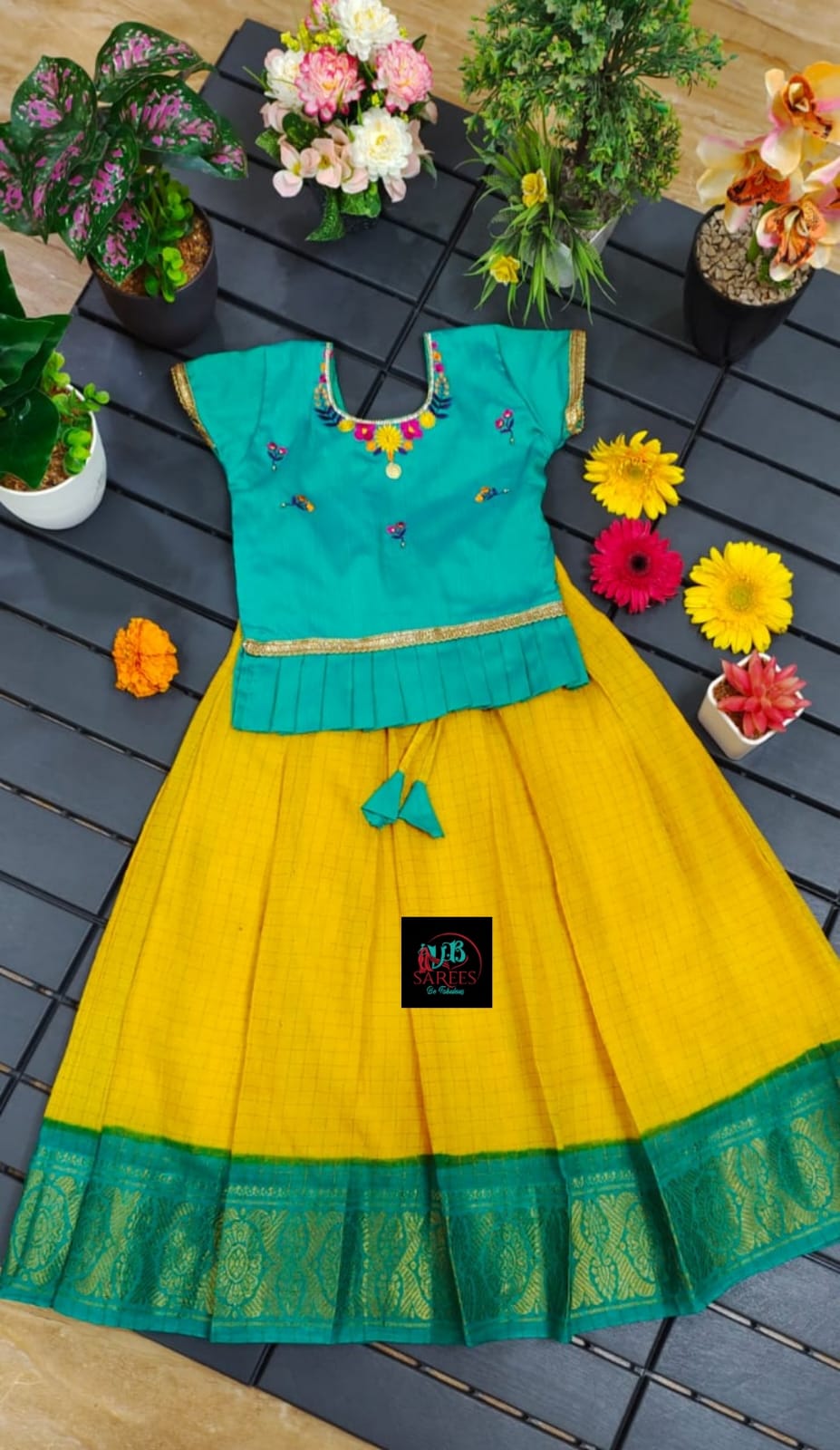 Ethnic Girls Pavadai Set-SHG1053