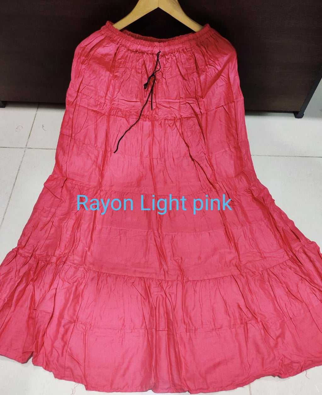 Women's Rayon/Cotton Plain Ethnic Skirt-SHBW1089