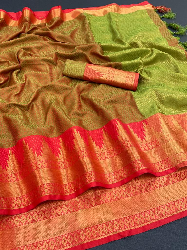Cotton Silk Saree Collections-SH0620
