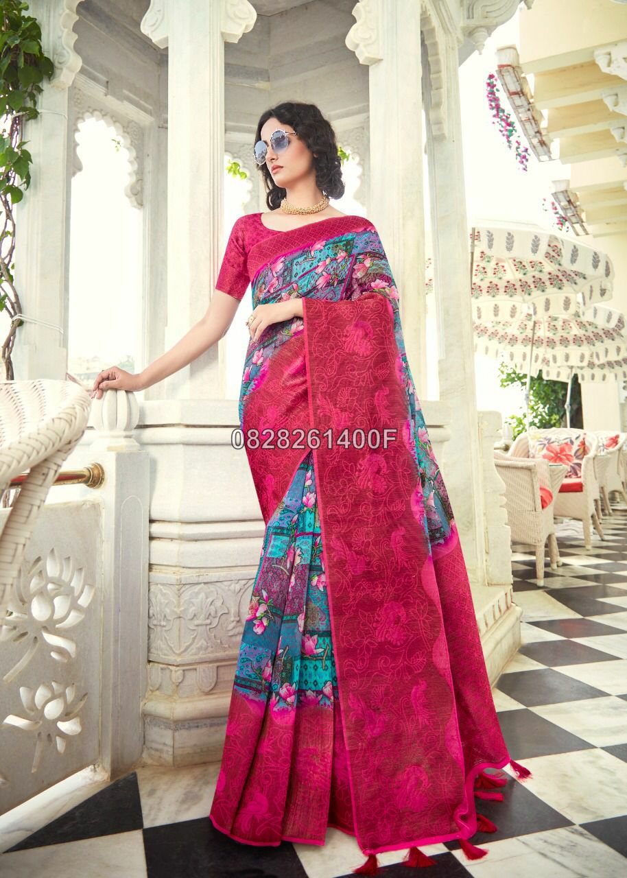 Ethnic Soft Cotton Saree Collections -SH0634