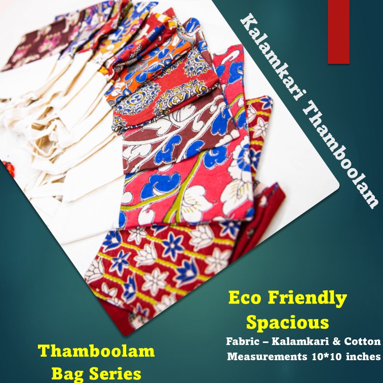 Kalamkari Style Thamboolam Bags-SHB1024