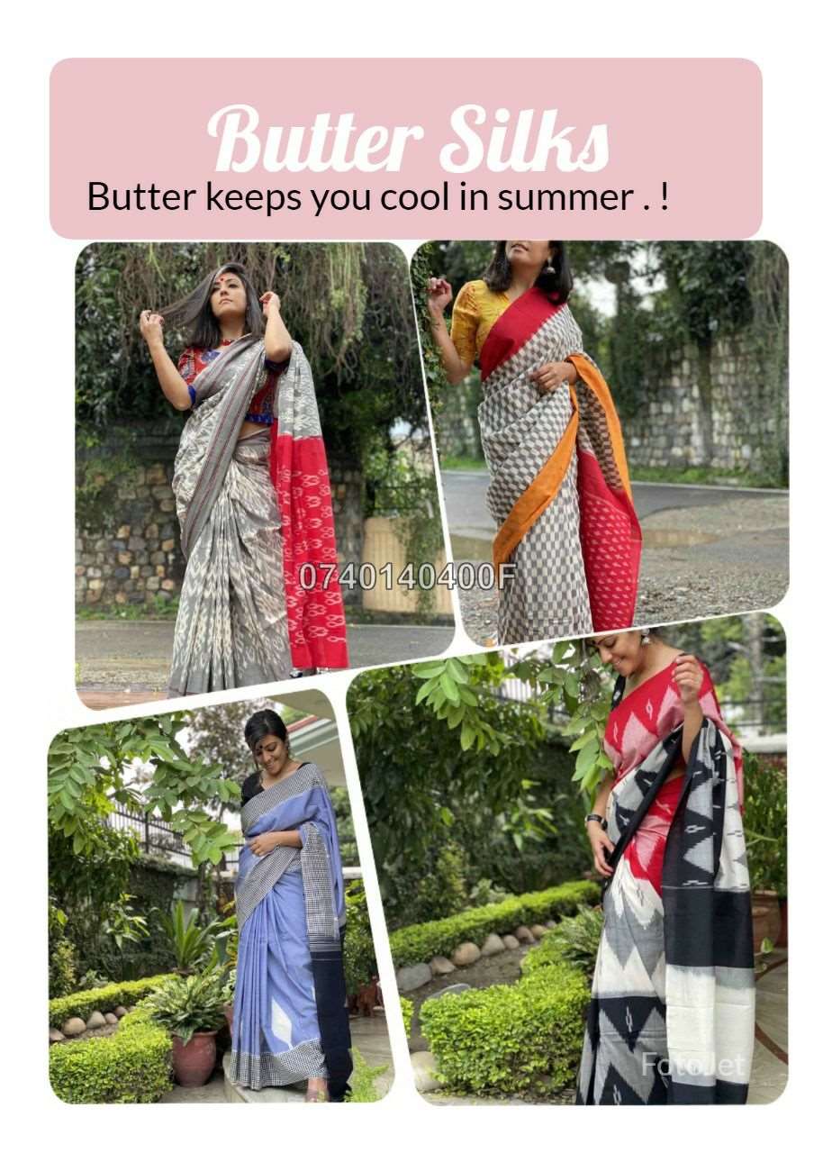 Beautiful Butter Silk Sarees -SH0623