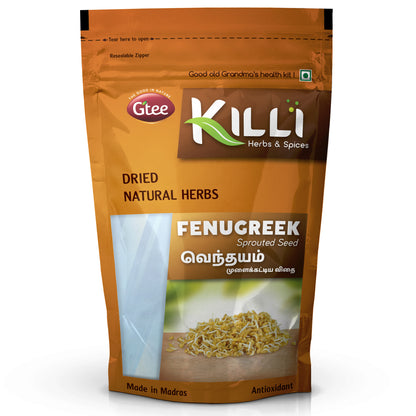 KILLI Sprouted Fenugreek | Vendhayam | Methi | Uluva | Menthulu | Menthya Seeds, 100g-SHN1074