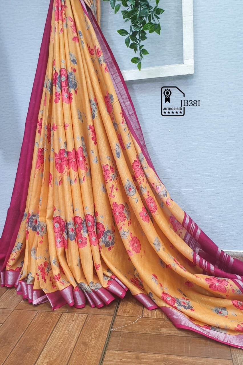 Slub Linen Sarees - SH0609