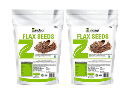 Zindagi Roasted Flax Seeds - 100% Natural Weight Loss Seeds (Pack of 2)  - SHTZ1049