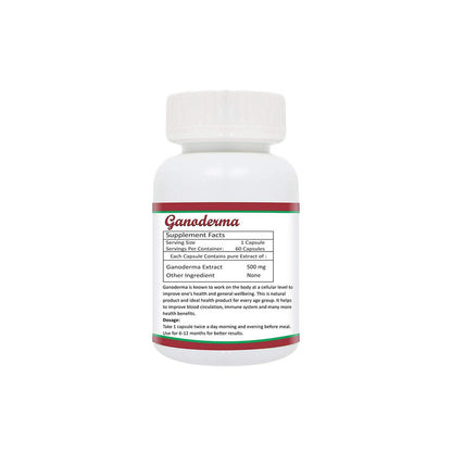 Zindagi Ganoderma Pure Extract Capsules - Helpful In Weight Loss - Increase Energy Stamina (60 Capsules) - SHTZ1016