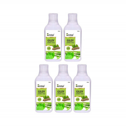 Zindagi Giloy Juice - Natural Juice For Building Immunity - Improves Blood Formation - 500 Ml Each(Pack of 2) - SHTZ1041