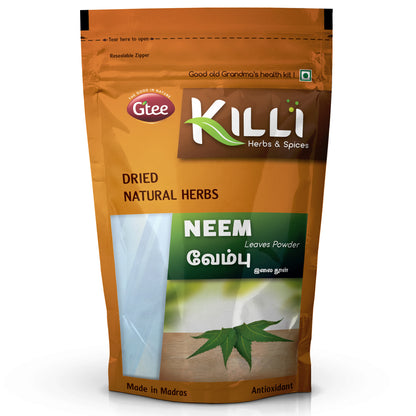 KILLI Neem | Vembu | Veppu | Azadirachta indica | Turakabevu Leaves Powder, 100g-SHN1056