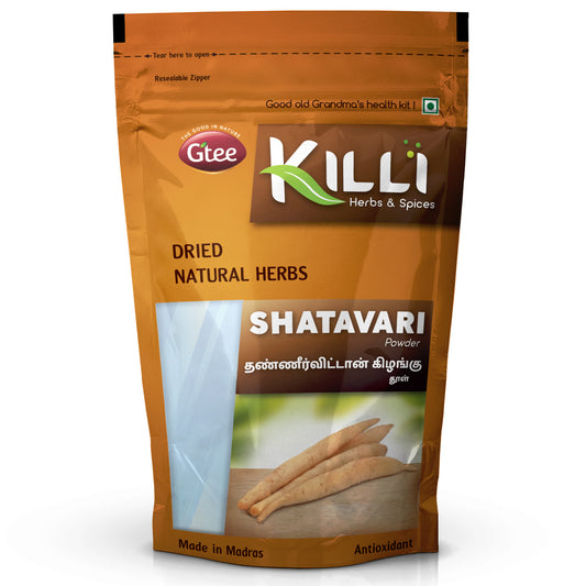 KILLI Shatavari | Asparagus racemosus | Thaneervittan Kilangu Powder, 100g-SHN1072