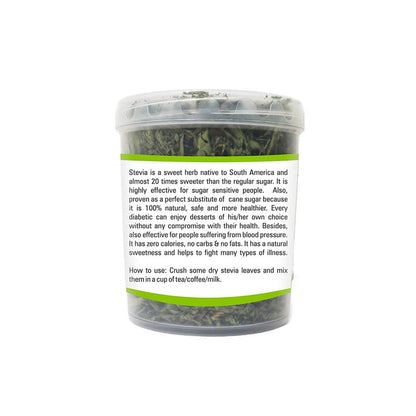 Zindagi Stevia Dry Leaves - Natural Stevia Leaf - Sugar-Free Stevia Sweetener (100 gm) - SHTZ1008