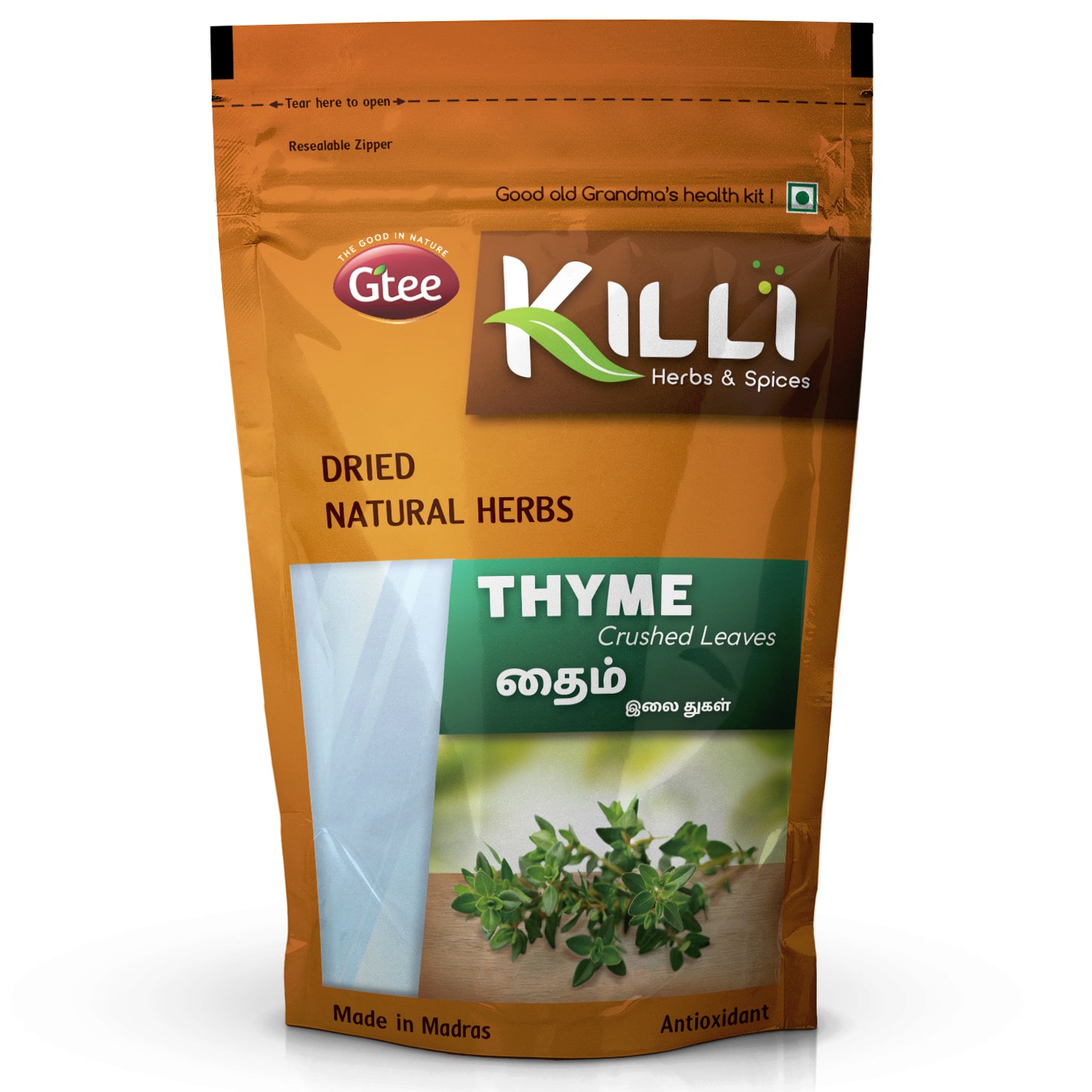 KILLI Thyme Leaves Crushed, 60g-SHN1081